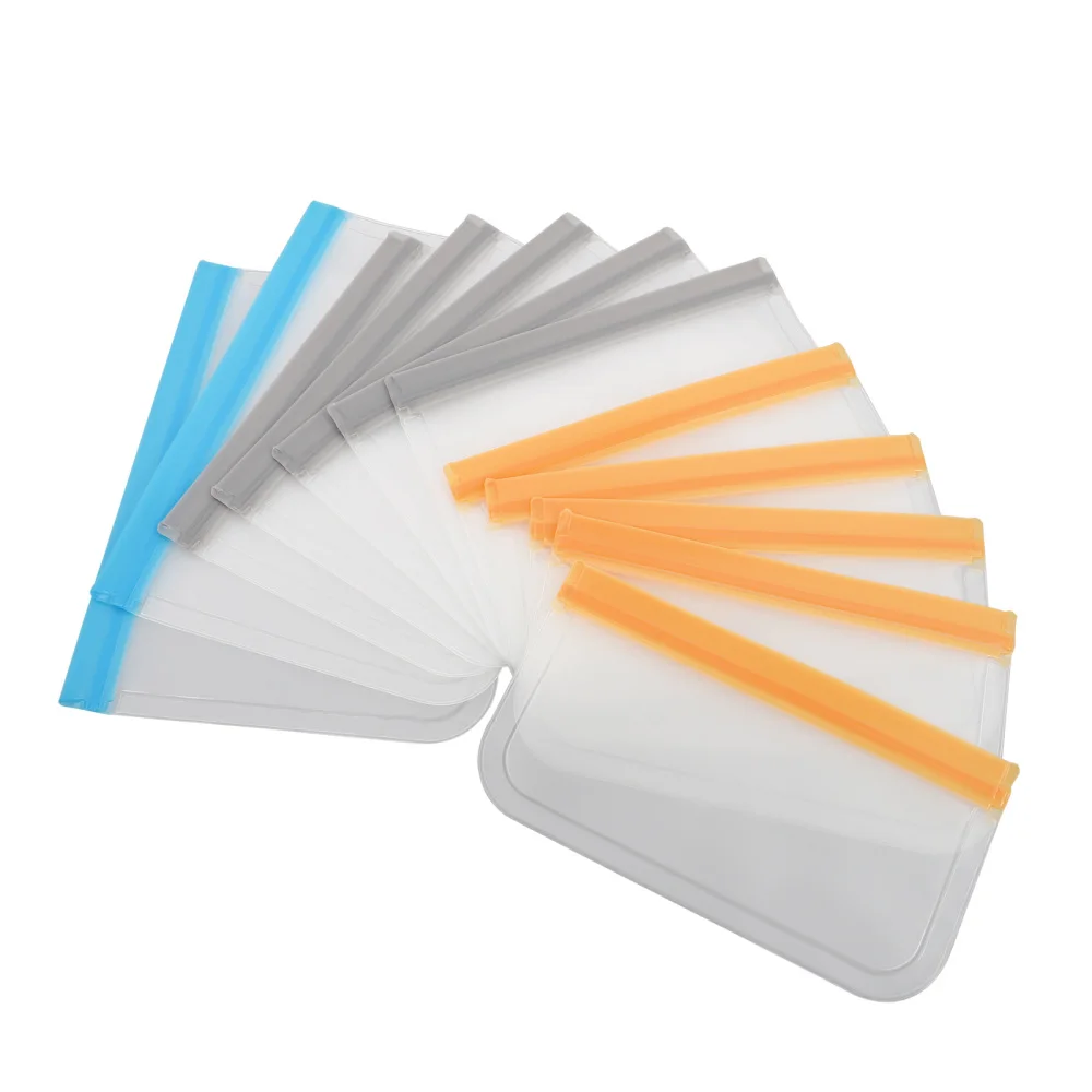 

1 Set 12Pcs Fresh-keeping Food Bags Reusable Freezer Bags (Assorted Color)