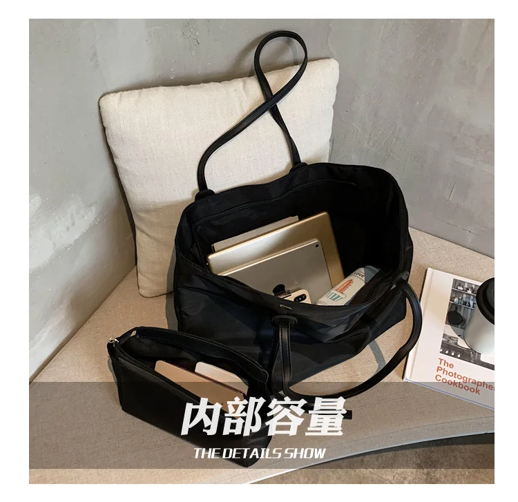 

Tote bag 2020 new fashion lady bag leisure commute large capacity nylon handbag single shoulder bag