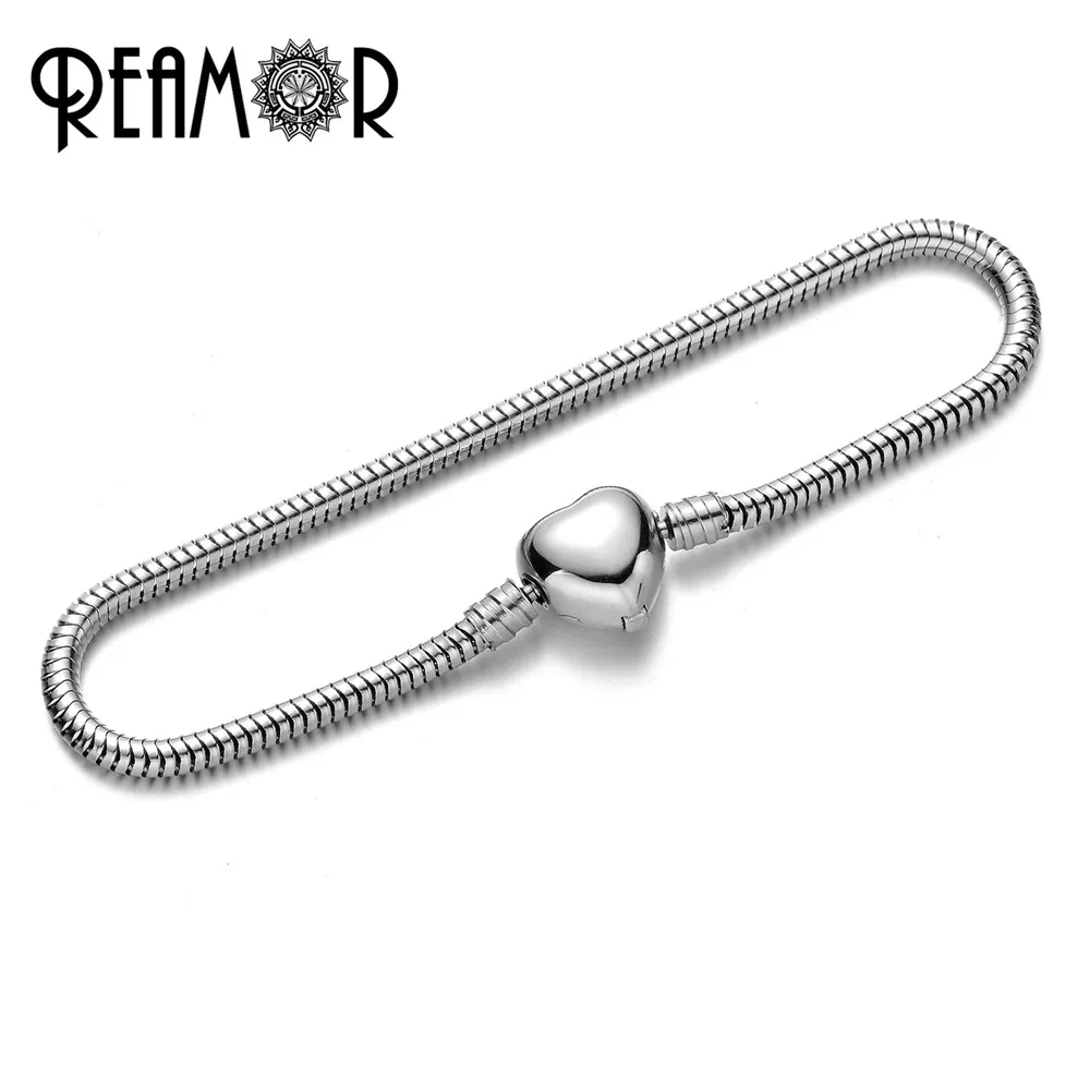 Браслет RUIMO из нержавеющей стали 316l в форме сердца женский браслет|snake chain