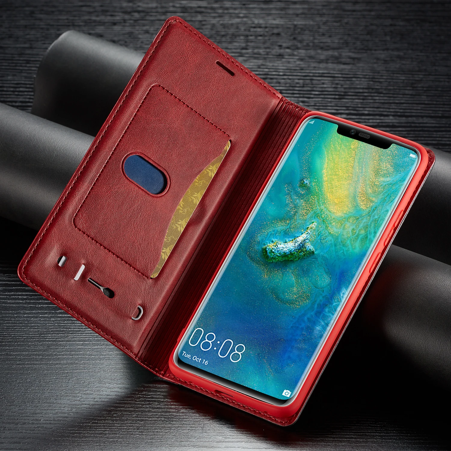 Чехол для телефона huawei mate 20 Pro Бизнес роскошный с магнитной застежкой кожа +