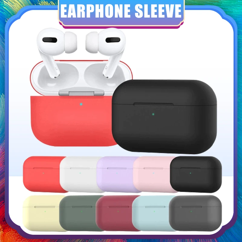Симпатичный цветной Силиконовый ТПУ чехол для беспроводных наушников Airpods Pro