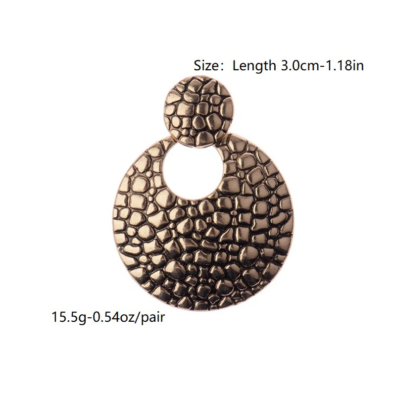 CARTER LISA Женские Геометрические простые металлические круглые Висячие серьги для