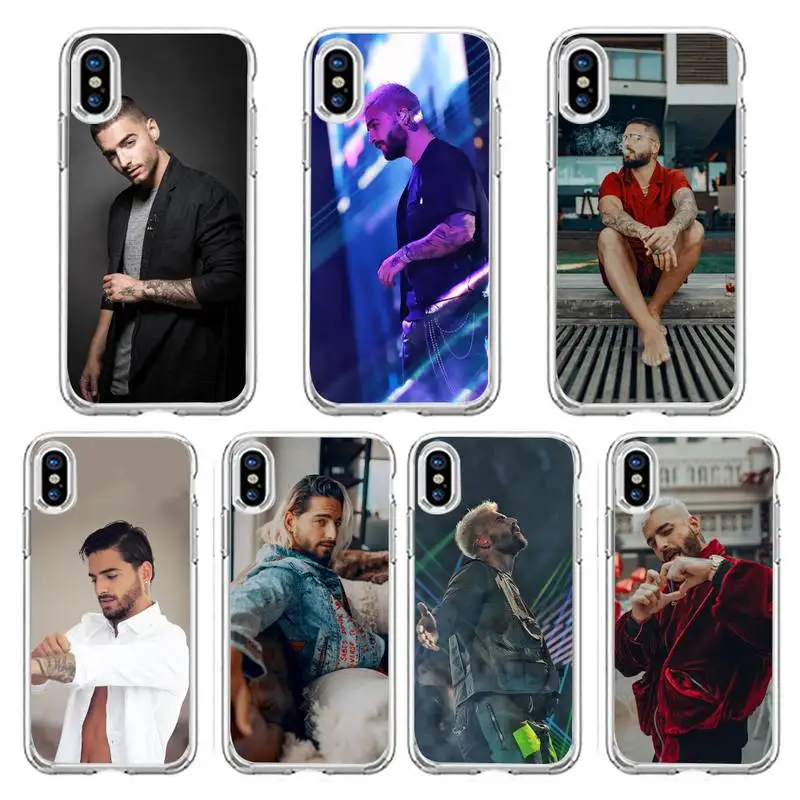 

maluma Colombia singer Phone Case Transparent soft For iphone 12 11 13 7 8 6 s plus x xs xr pro max mini