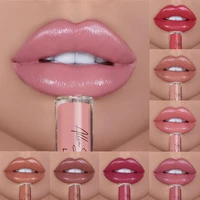 cream texture lip glaze for sexy women liquid lip stick waterproof long lasting lip gloss tint non stick cup makeup tool