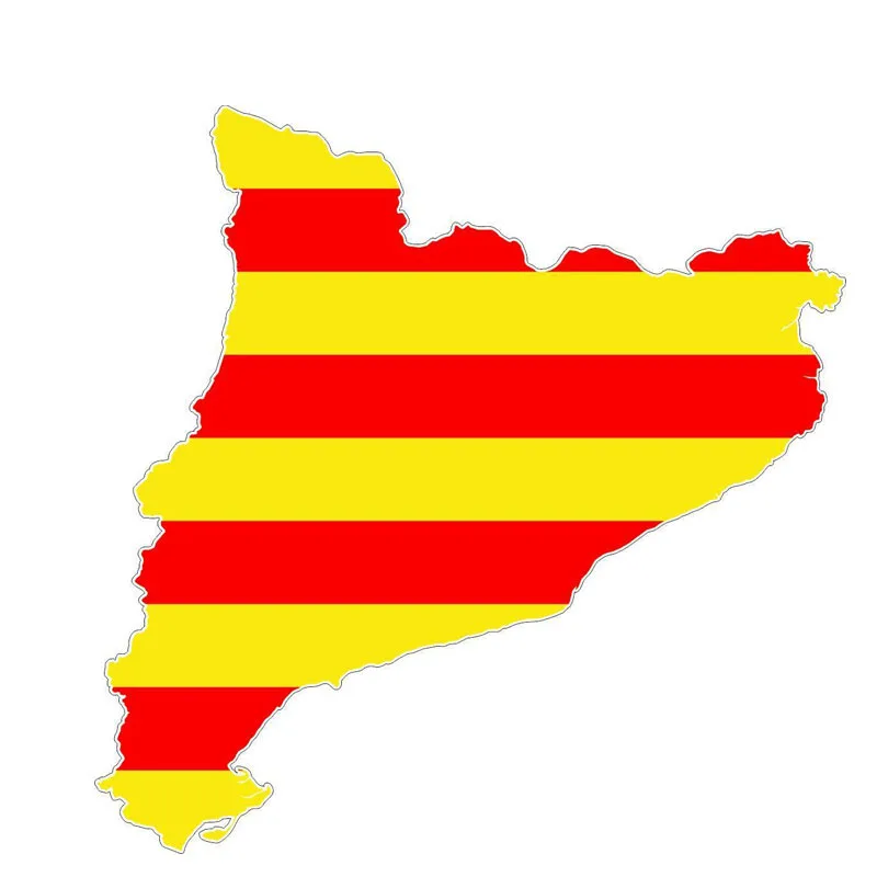 

Fashion Vinyl Car Decal Catalan Spain Motorcycle Car Window Map Flag PVC Sticker