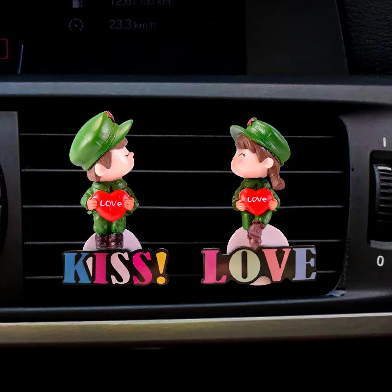 Креативный парный автомобильный парфюм освежитель воздуха вентиляторный в