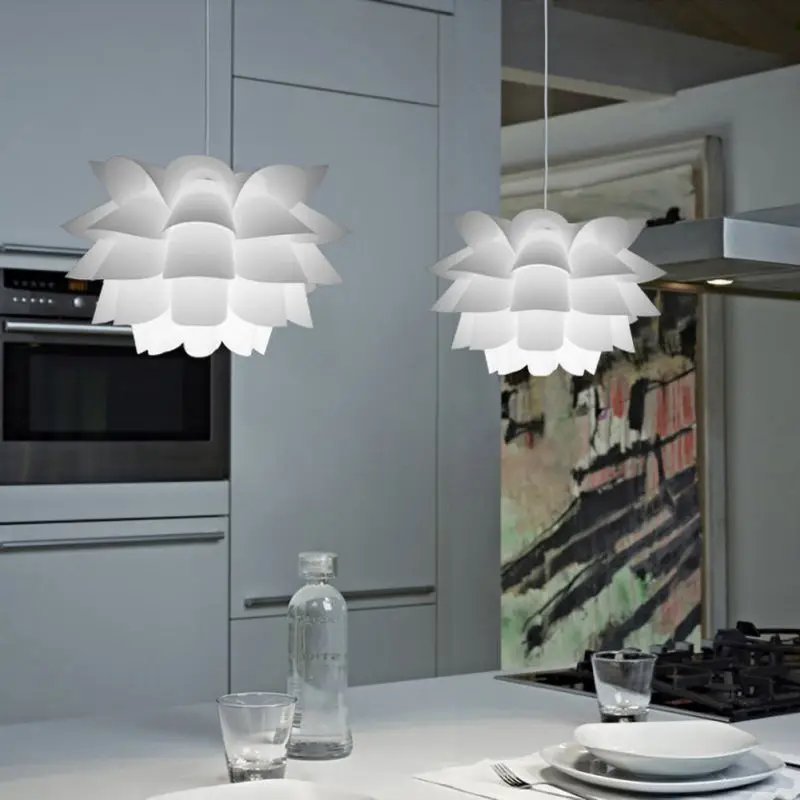 Креативная люстра в форме лотоса для гостиной столовой спальни Светильники
