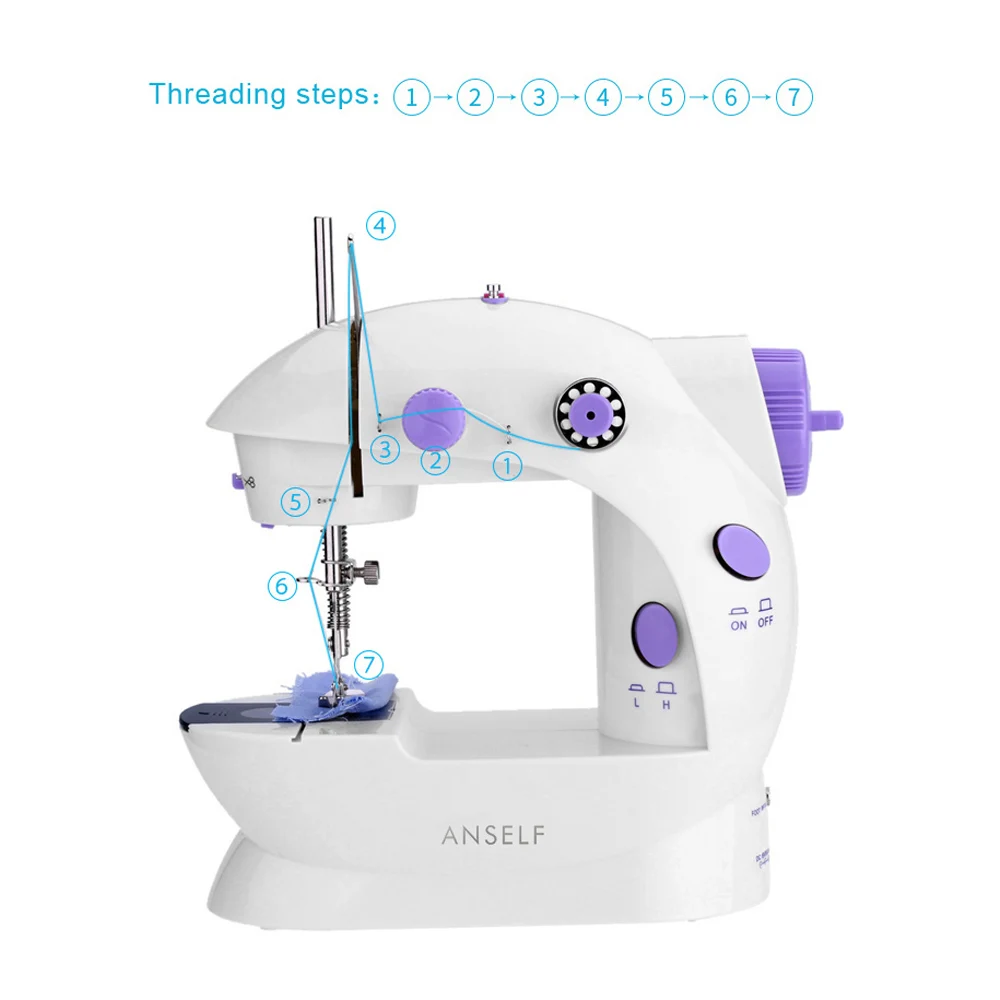 

Sewing Machine Mini Portable Handheld Sewing Machines Household Multifunctional Clothes Fabrics Electric Sewing Machine