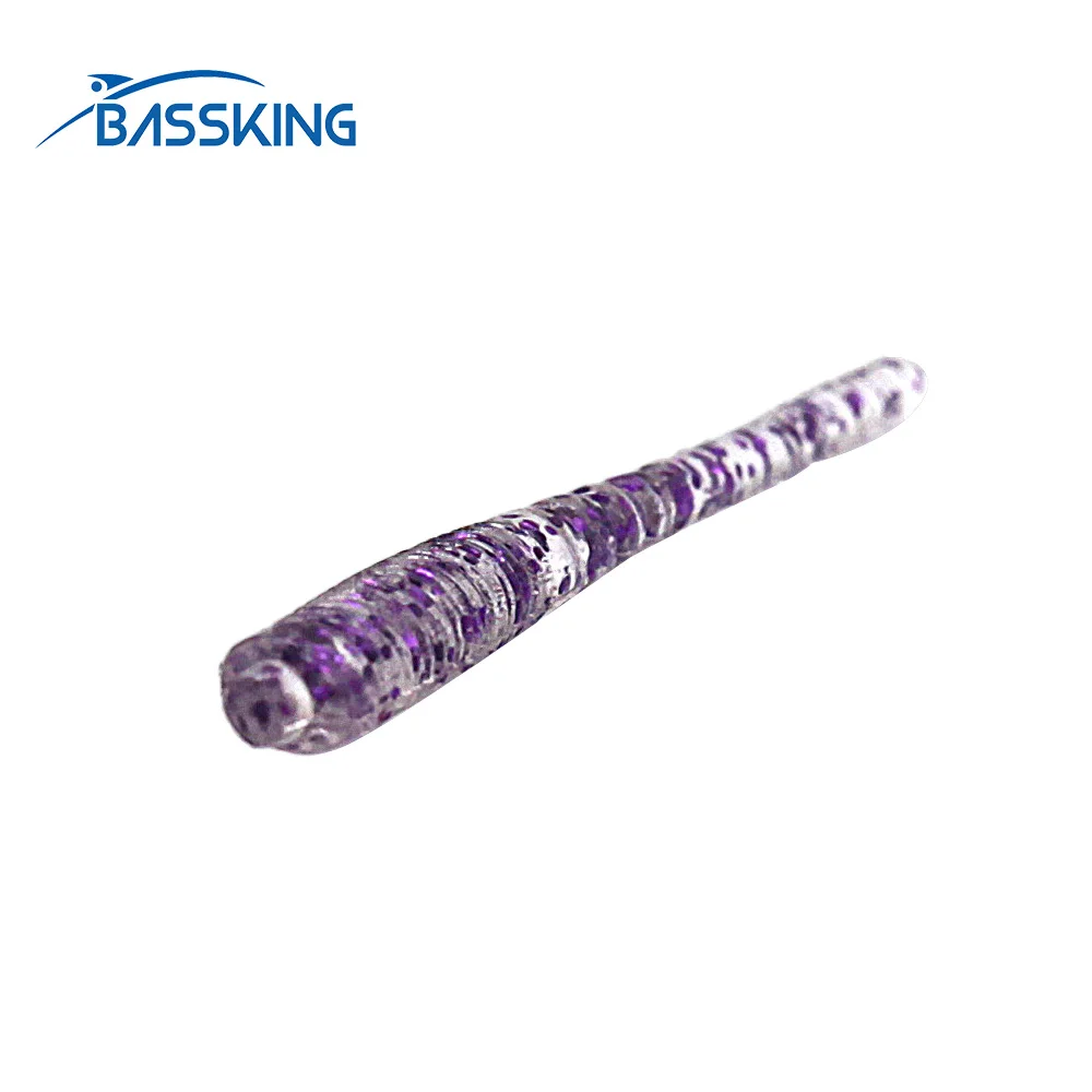 

BASSKING AJING Soft Lure 12Pcs 45mm 0.2g Needle Tail Rockfish Silicon Worm Artificial Bait Saltwater Freshwater Fishing Lures