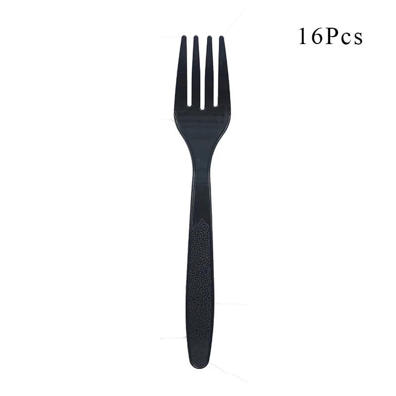 Fork x 16 Покер тема вечерние украшения игральных карт одноразовая посуда бумажный стаканчик, тарелка салфетки баннеры детская День рождения поставки LK20 - Цвет: Fork x 16