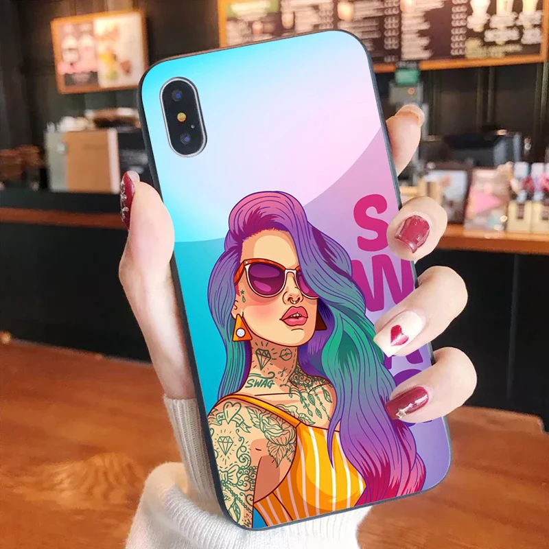 

Flower girl queen princess Tarot Soft tpu Phone Cover for iPhone X XSMAX 6 6S 7 7plus 8 8Plus XR SE2020 12pro 12mini 11promax