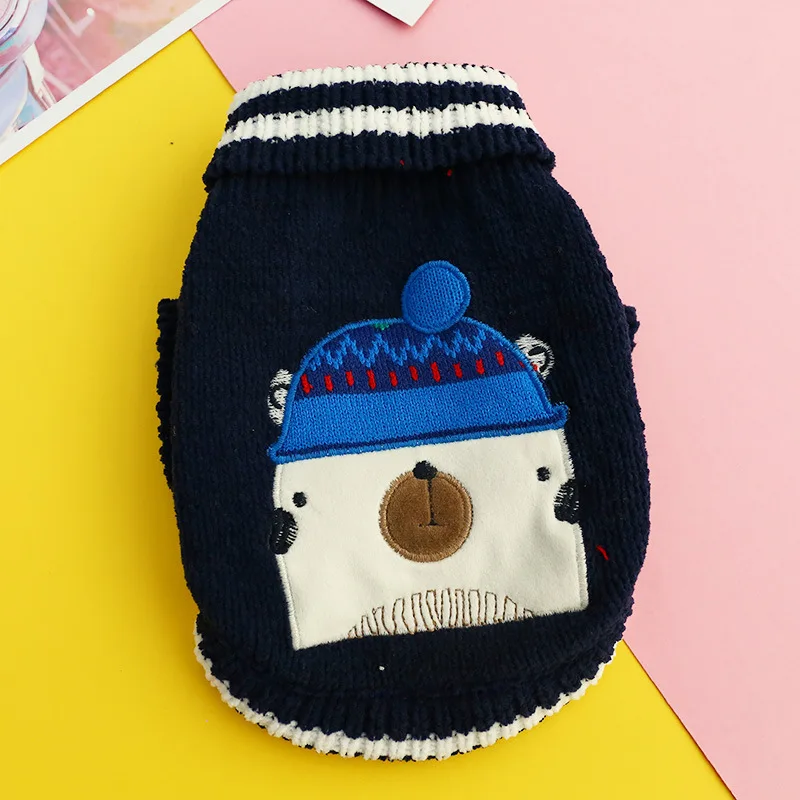 Принадлежности для домашних животных Теплый свитер с милым рисунком героев