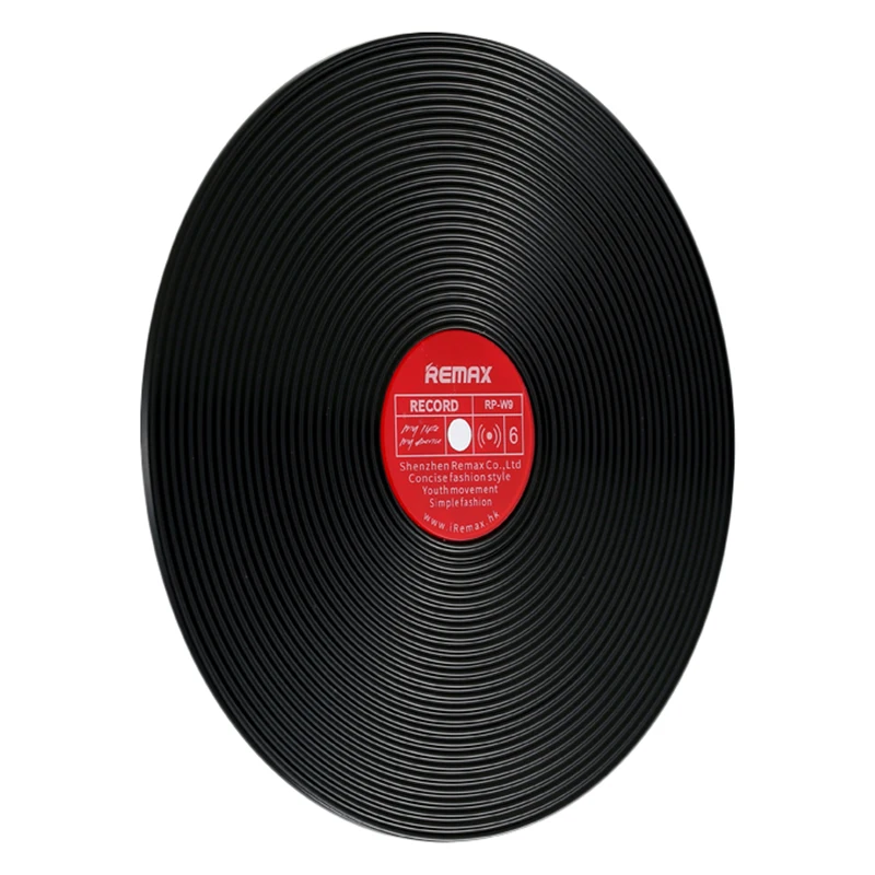 Remax виниловое Быстрое беспроводное зарядное устройство Qi Беспроводное 10 Вт