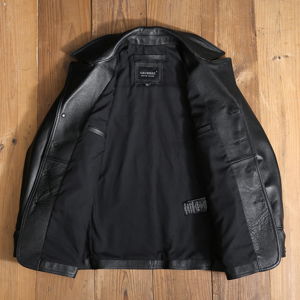 Бесплатная доставка. Качественное мужское ветрозащитное пальто из натуральной