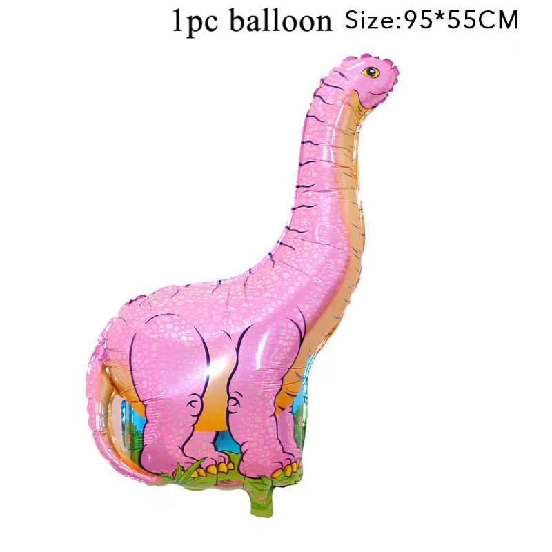 1pc large balloon 2 Динозавр ПВХ фольга Висячие завитки динозавр день рождения украшения Детские сувениры Юрский динозавр Потолочные Подвесные гирлянды принадлежности - Цвет: 1pc large balloon 2