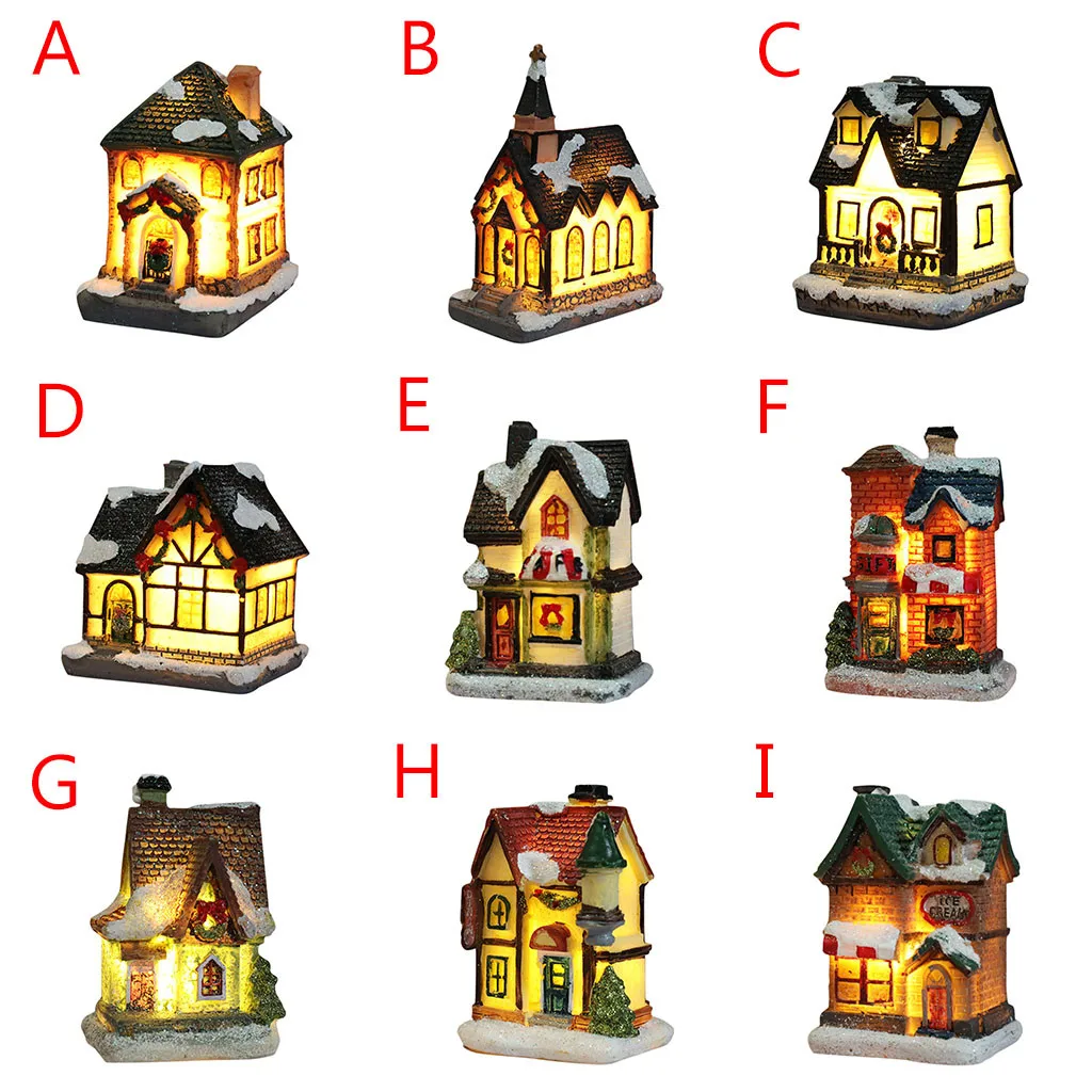 Полимерная миниатюрная мебель для дома Led украшение креативные рождественские