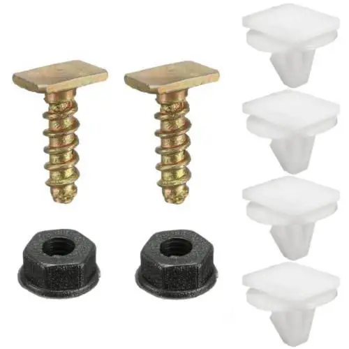 

Seabuy 8pc Front Wheel Arch Trim Clips Plastic Metal Screw Nut Set For Vauxhall Corsa C