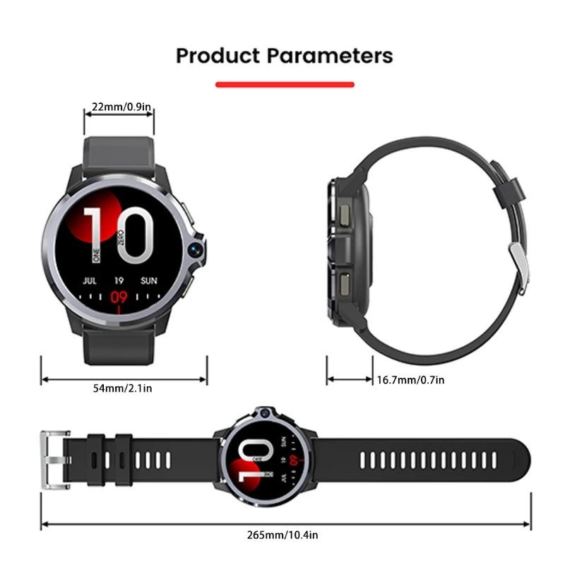 

Lower-power Consuption Stable Bluetooth Connection for Kospet Prime S Smartwatch with Large Memory Dual Camera QW