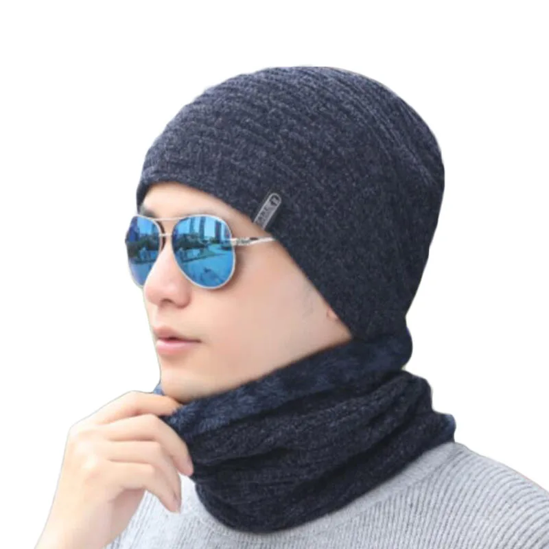Зимние шапки для мужчин и женщин вязаные шапочки Кепка Gorras капот в Риге бархатная черная Повседневная шапка мужские уличные чулки для лыжников шапки