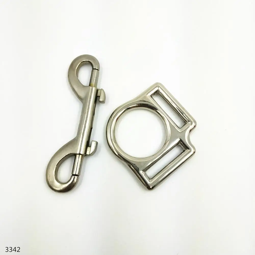 Блестящий серебряный металлический карабин кольцо пряжка из цинкового сплава 5
