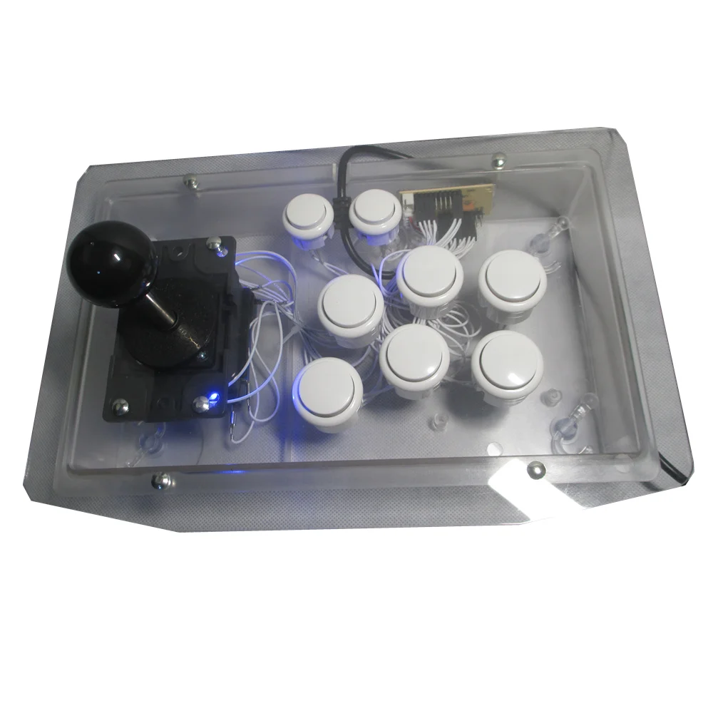 Cdragon Arcade Joystick White Box Led Light USB Fighting Stick Gaming Controller Gamepad Video Game For PC Desktop Computers | Электроника