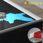 Силиконовый барьер для воды для ванной комнаты, кухонная столешница, сгибаемый стопор, блокировщик, удерживающая полоса, световой барьер