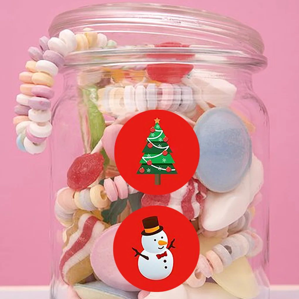 

Pegatinas decorativas parade recortes, etiquetas de regalo de Navidad, suministros artesanales, 500 rollos