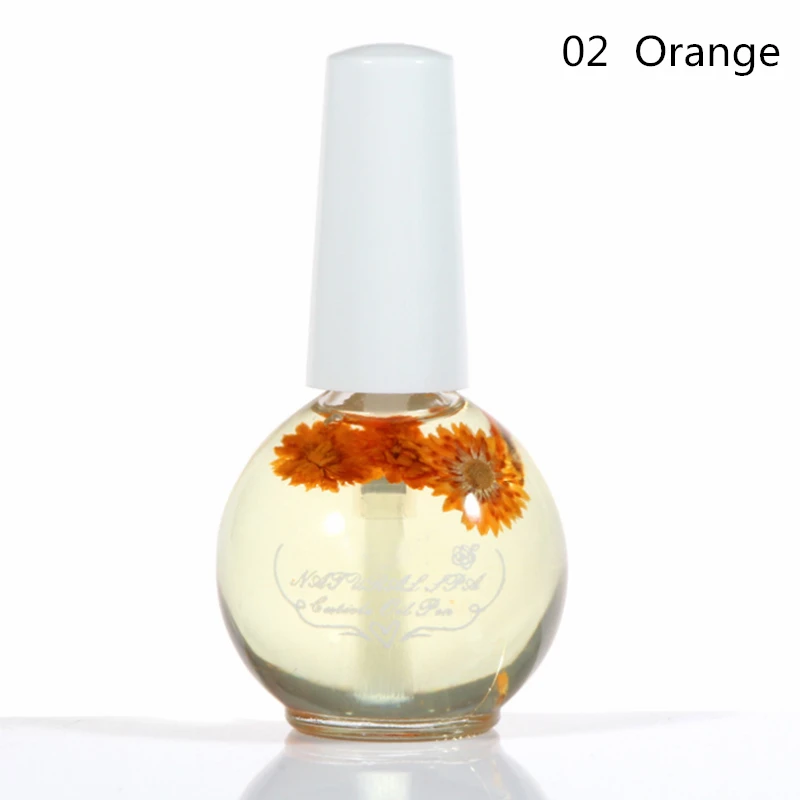 02 15ml Dried Flowers Nail Softener Nutritional Oil Cuticle Revitalizer Polish Repair Nail Skin Protector Treatment Nail Art Care - Цвет: 02