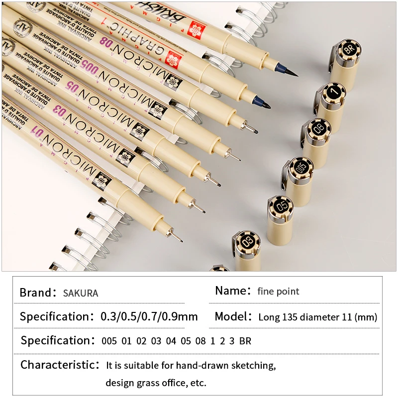 Иглы пера комплект комиксов изогнутым наконечником Ручка водонепроницаемый