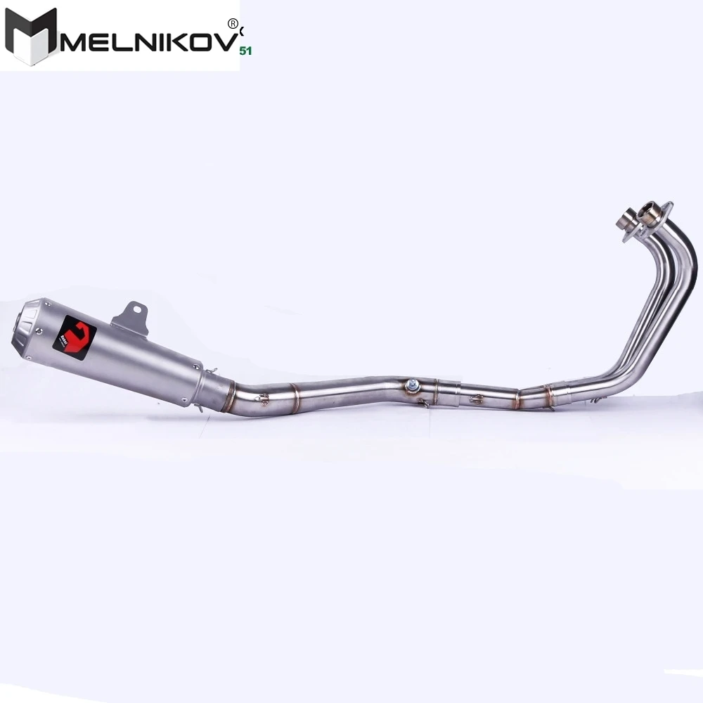 

Выхлопная труба для мотоцикла, контактная труба для YAMAHA MT03 MT-03 R25 R30 2014-2016, без застежки