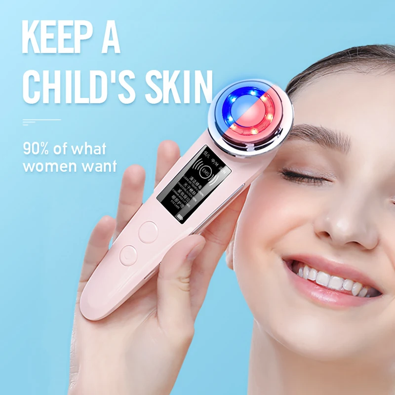 Радиочастотный светодиодный массажер IGRG для лица мезотерапия лифтинг подтяжка