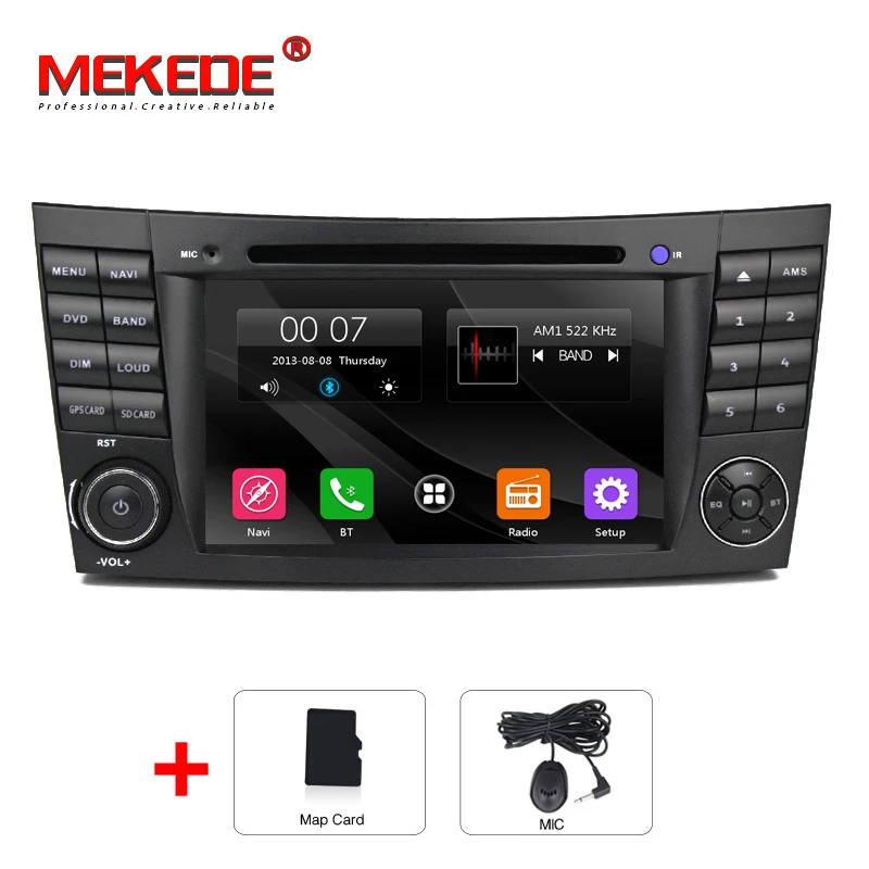 CAR DVD Два din 7 дюймов dvd-плеер автомобиля для Mercedes Benz/E-Class/W211/E300/ CLK/W209/CLS/W219/G-Class/W463 Canbus Радио GPS навигации FM - Цвет: CAR DVD