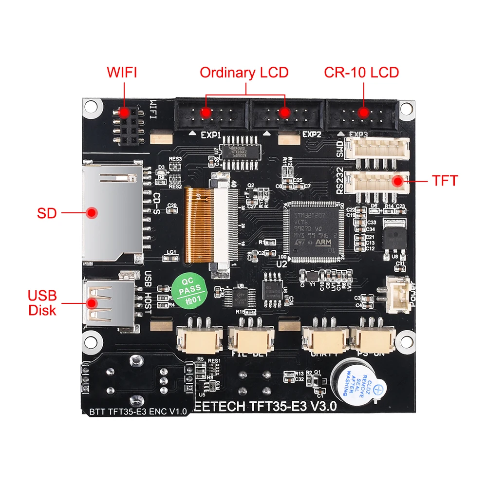 

BIGTREETECH BTT SKR 1.4 Turbo SKR V1.4 Control Board+TFT35-E3 V3.0 Touch Screen TMC2208 TMC2209 Driver MKS GEN L Ender 3 Upgrade