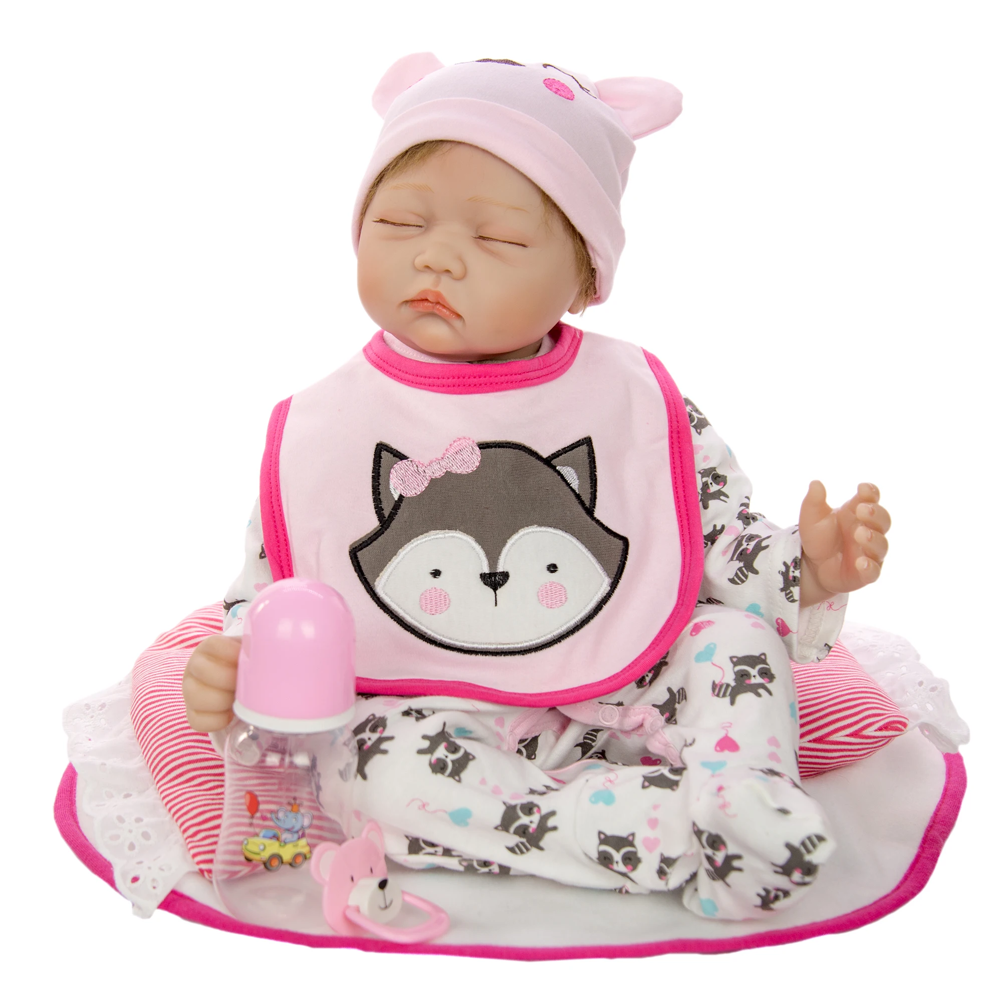 Кукла реборн Мягкая силиконовая 55 см 22 дюйма|Куклы| |