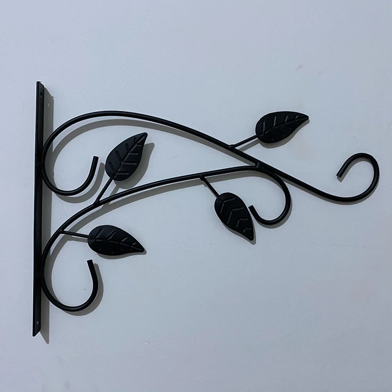 

2 Wrought Iron Wall Hanging Flower Pot Racks Hanging on the Wall Indoor Balcony Hanging Orchid Rack