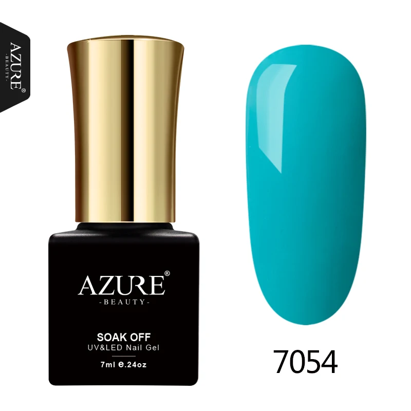 7054 AZURE BEAUTY 7 мл Гель-лак для ногтей Лидер продаж Лаки полуперманентный Гель-лак для ногтей DIY Дизайн ногтей салонный Гель-лак для ногтей - Цвет: 7054
