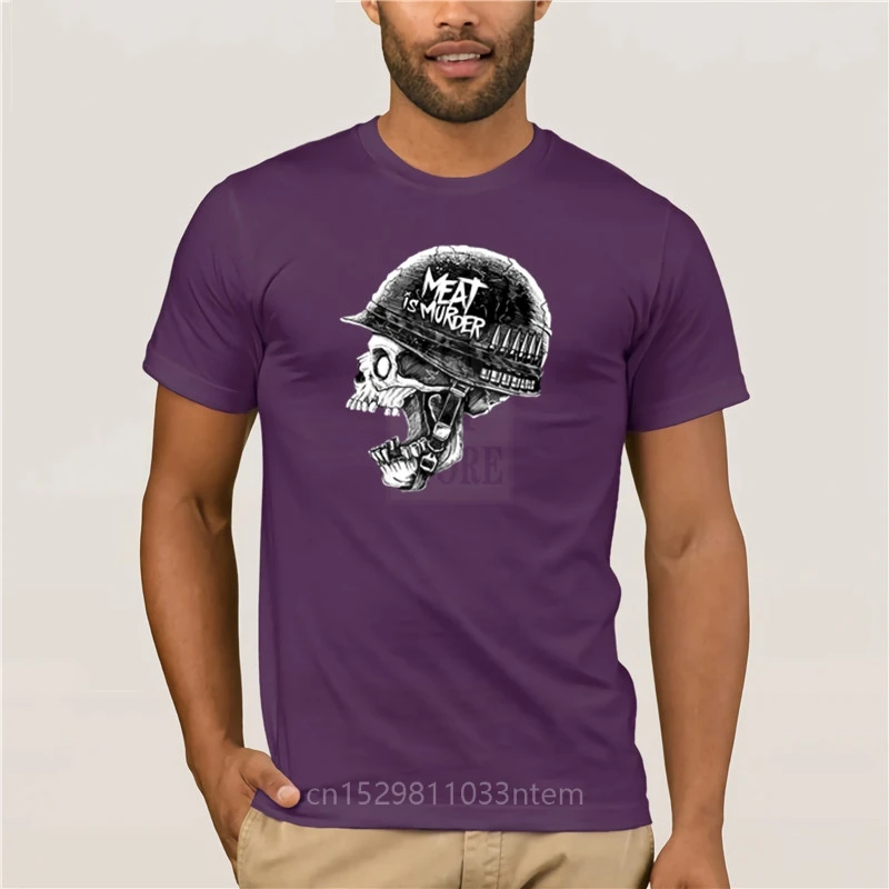 

Retro rock drummer short sleeve T-shirt Meat is murder casual o-neck loose summer T shirt for men