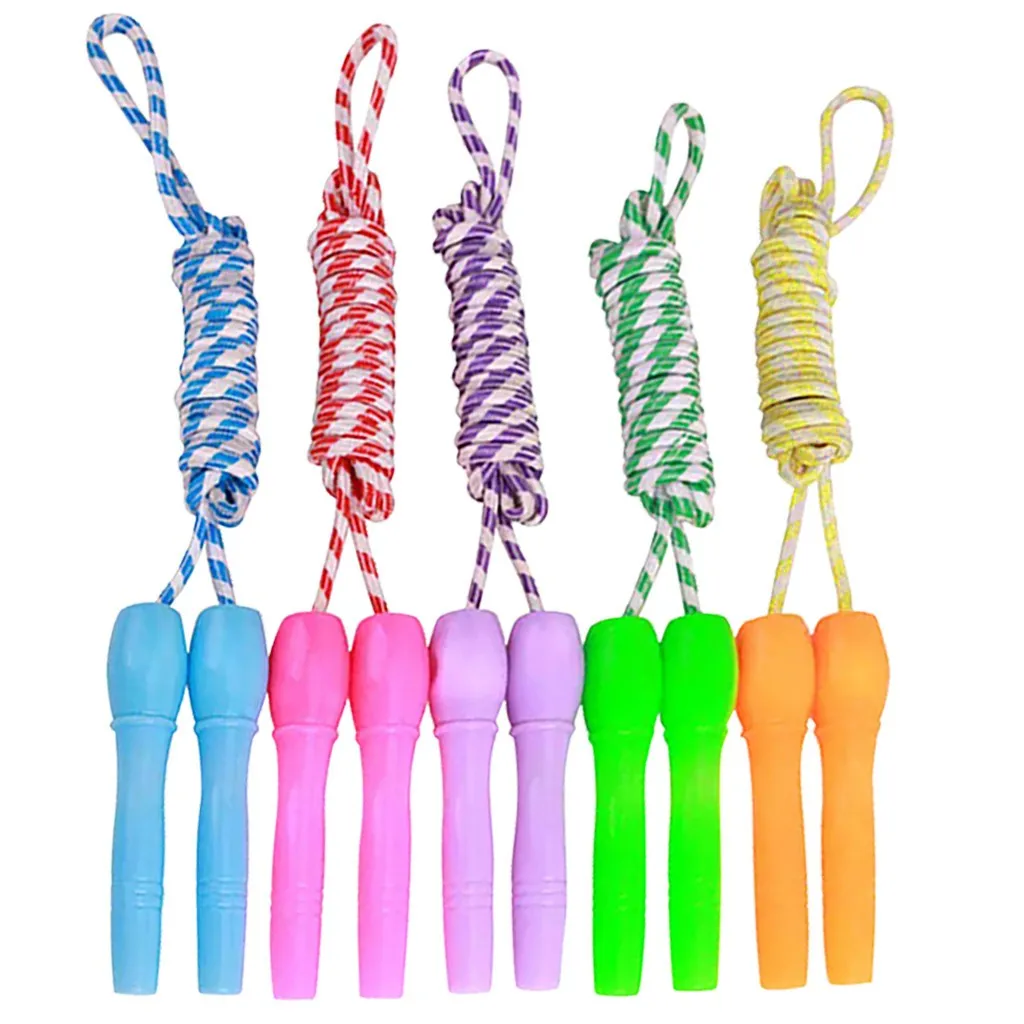 2 4 м скакалки для оборудование тренировки Хлопок Веревка скорость Скакалка