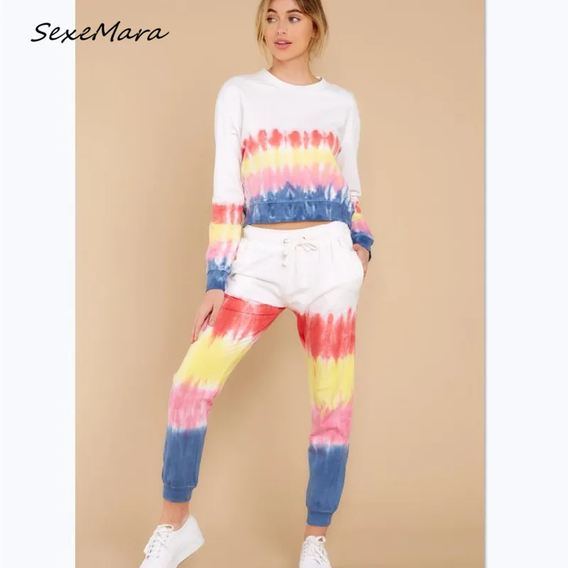 

Plus Size Loose Print Women Pajamas 2020 Autumn O-neck Fashion Pajama Sets Long Sleeves Pajamas