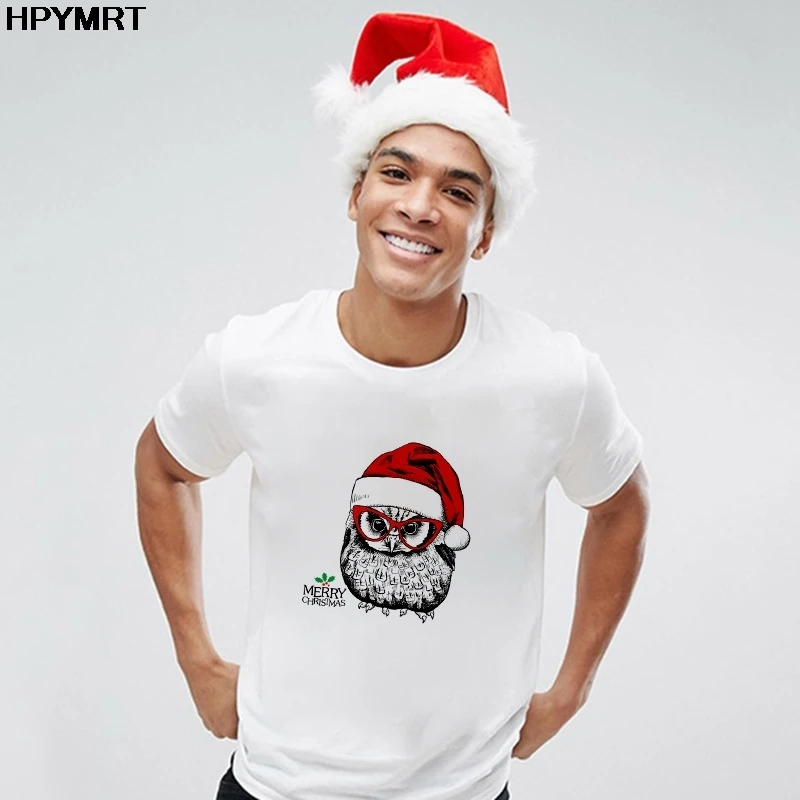 

Cute Santa Claus Reindeer Tops Tee Women Cartoon Clothes Merry Christmas T-shirt Male T Shirt Men Kawaii Harajuku Fashion Tshirt