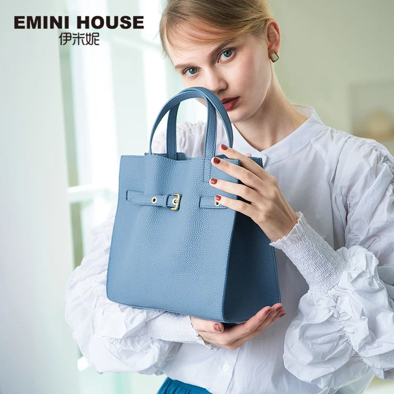 EMINI HOUSE сумка из спилка кожаная через плечо роскошные сумки женские дизайнерская
