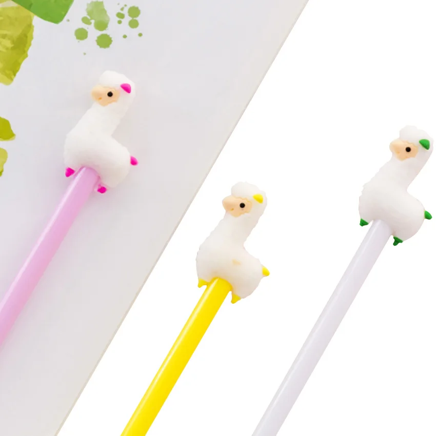 4 шт./лот мультяшная гелевая ручка-альпака 0 5 мм кавайная ручка для письма