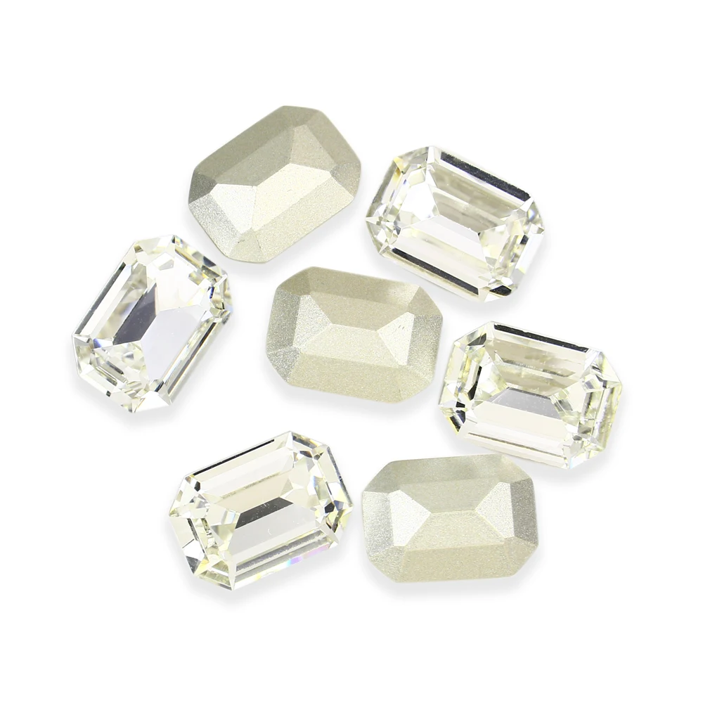 Восьмиугольные Стразы блестящие стеклянные камни и кристаллы острые бриллианты
