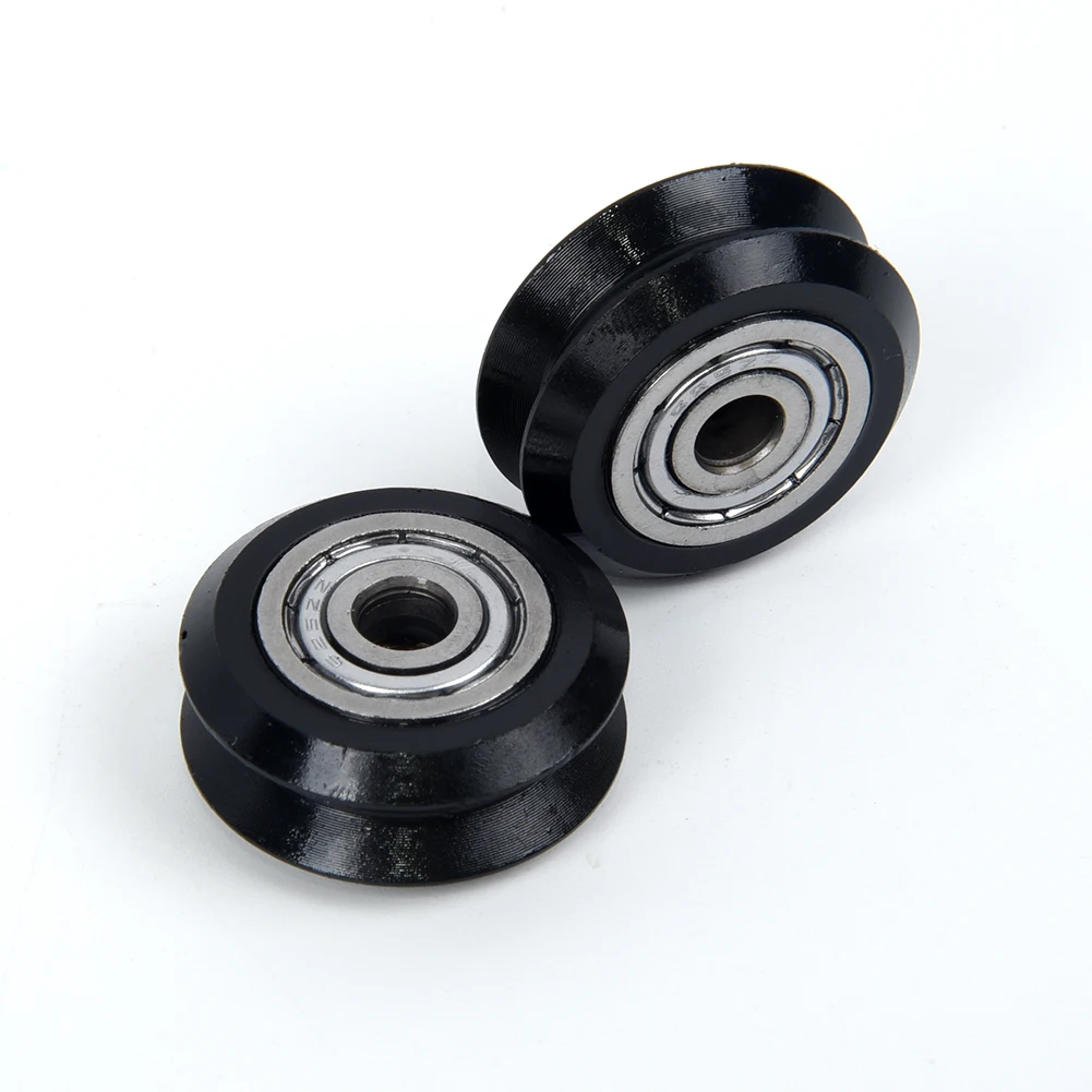 

V-type Bearing Wheels Round 10pcs POM Big Pulley Parts Equipment Replacement