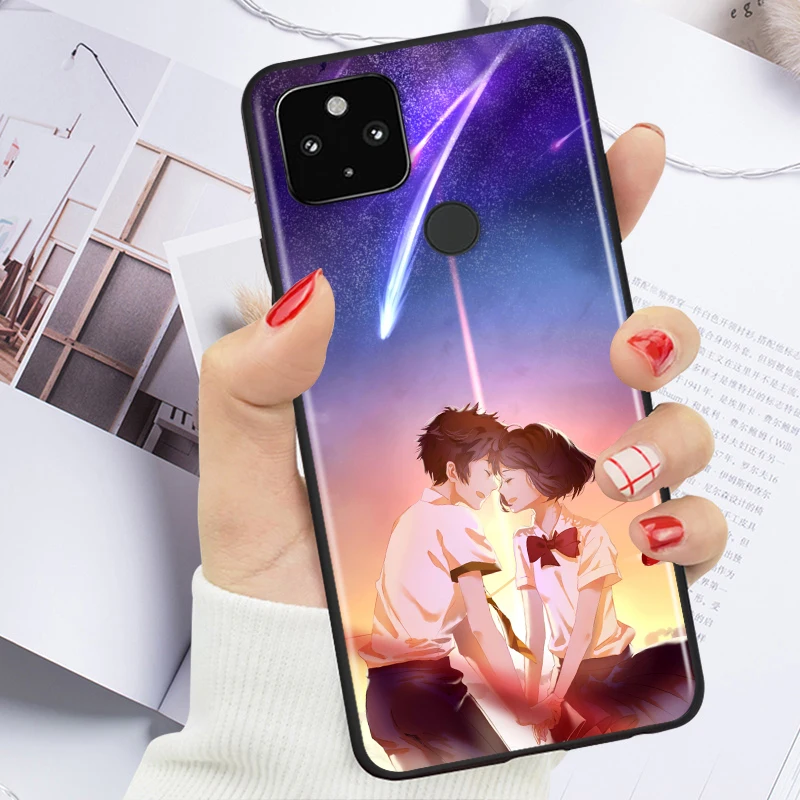 

Anime Your Name Shockproof Cover for Google Pixel 5 4 4A XL 5G Black Phone Case Shell Soft Fundas Coque Capa