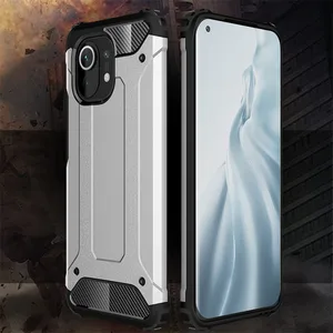 Coque For Xiaomi Mi 11 Case For Xiaomi Mi 11 Cover Armor Shockproof
Rubber +PC Protective Phone Bumper For Xiaomi Mi 11 Fundas