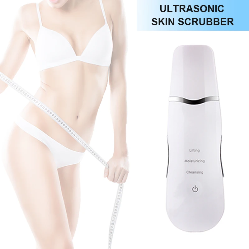 Электрический ультразвуковой скруббер для кожи вибрационный пилинг средство