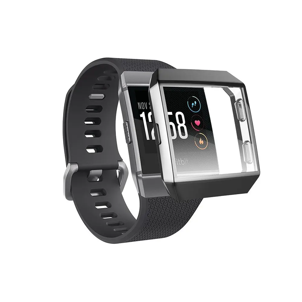 Защитный чехол из ТПУ для часов Fitbit ионный силиконовый защиты экрана от пыли и
