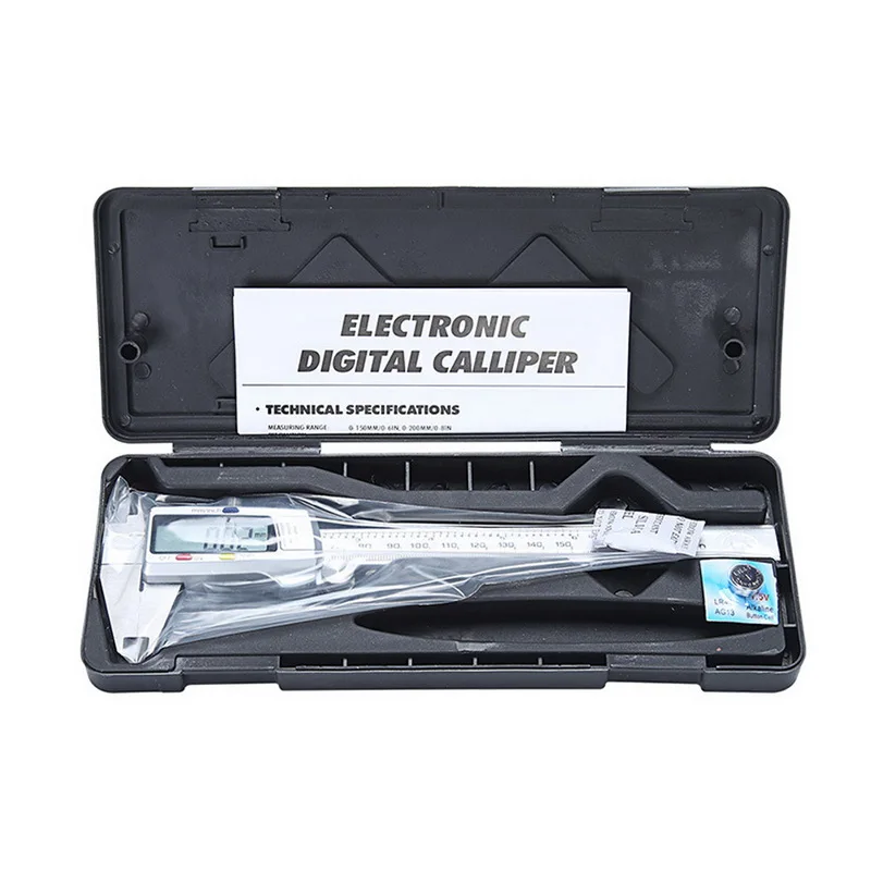

Electronic Digital Vernier Calipers 6Inch Digital 0-150mm Metal Micrometer Measuring Tool Gauges