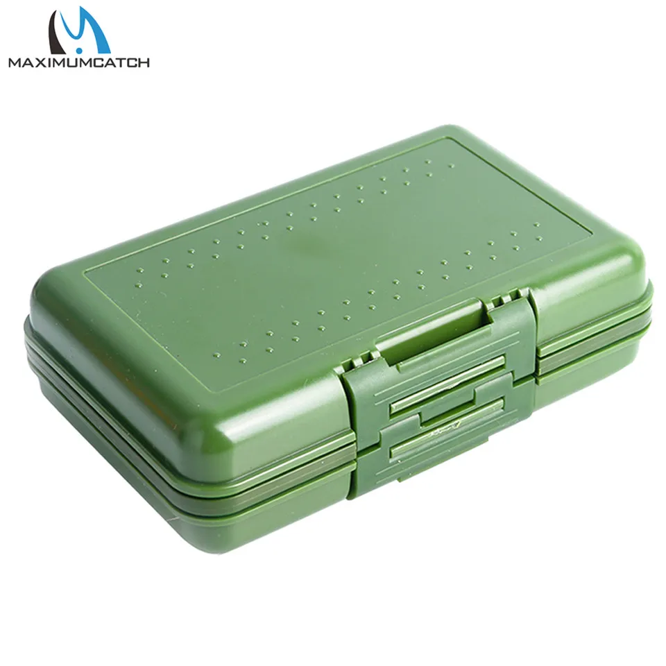 Maximumcatch оливково зеленая водонепроницаемая рыболовная коробка с разрезом